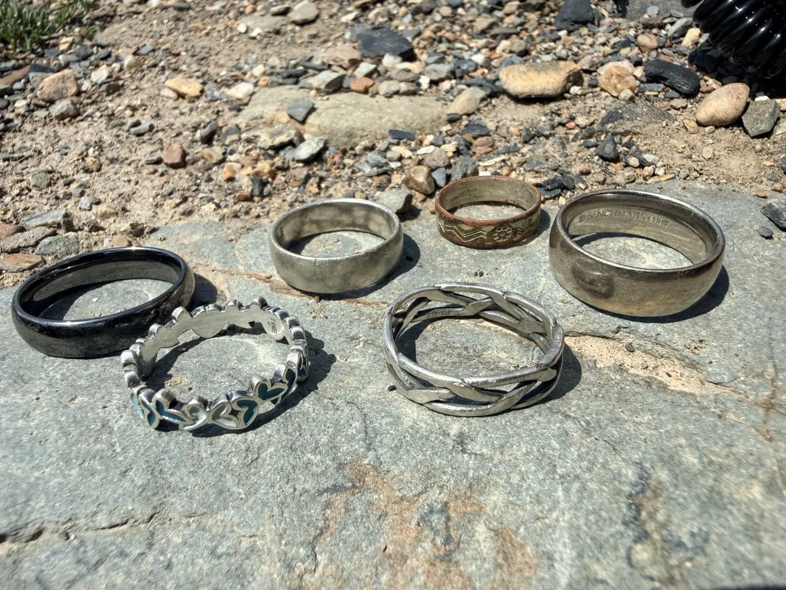 Six rings recovered during an Oklahoma river search